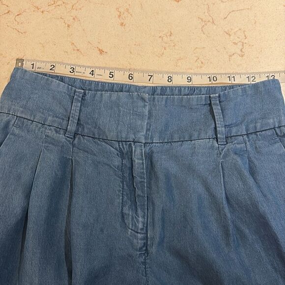 Ann Taylor 100% Lyocell wide leg pleated trousers SZ 00 - Picture 6 of 12